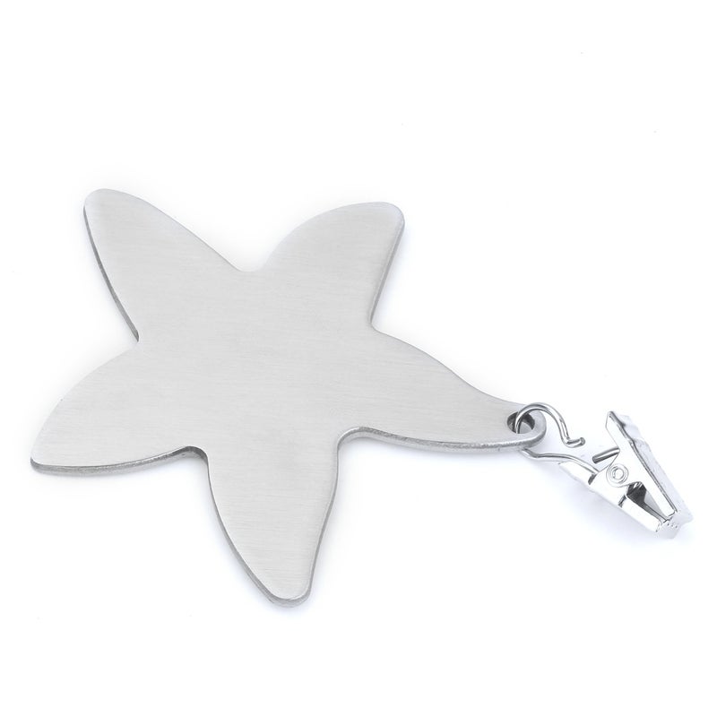 TEKEFT Set of 8 Stainless Steel Starfish Shaped Table Cover Tablecloth Weights - Image 4